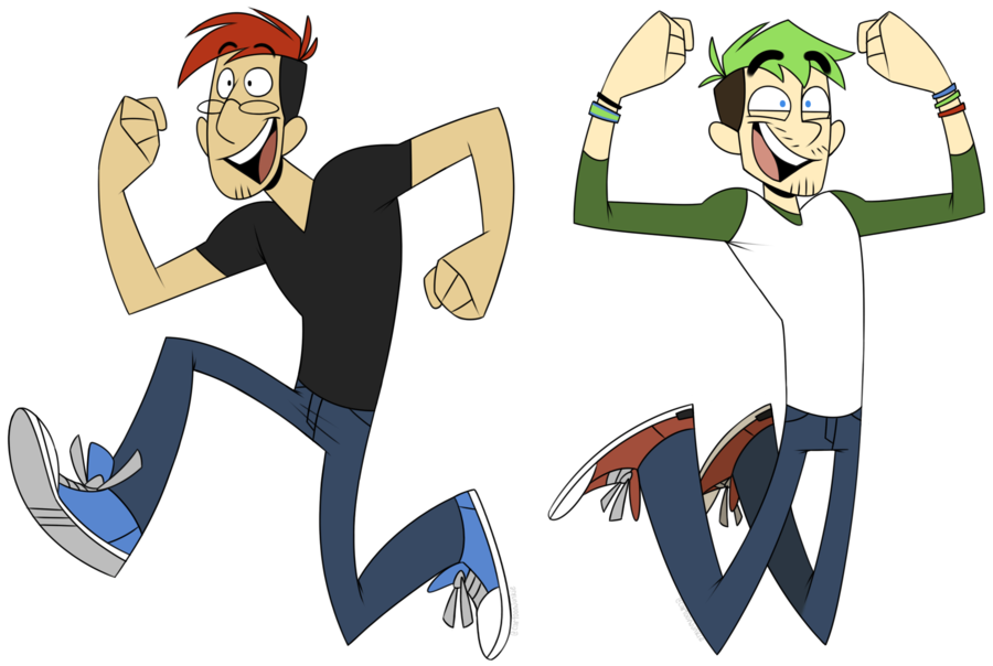Superschool48 895 15 Moving Mark Jumping Jack Stickers - Mark And Jack Fanart (900x604)