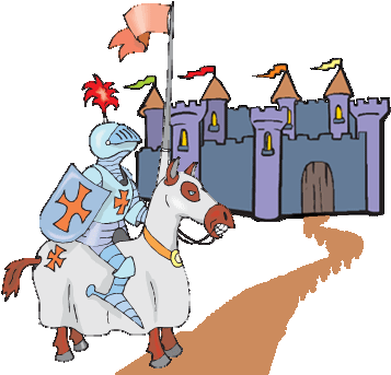 Fairy Tale Clipart Knight Castle - Knights In Fairy Tales (380x351)