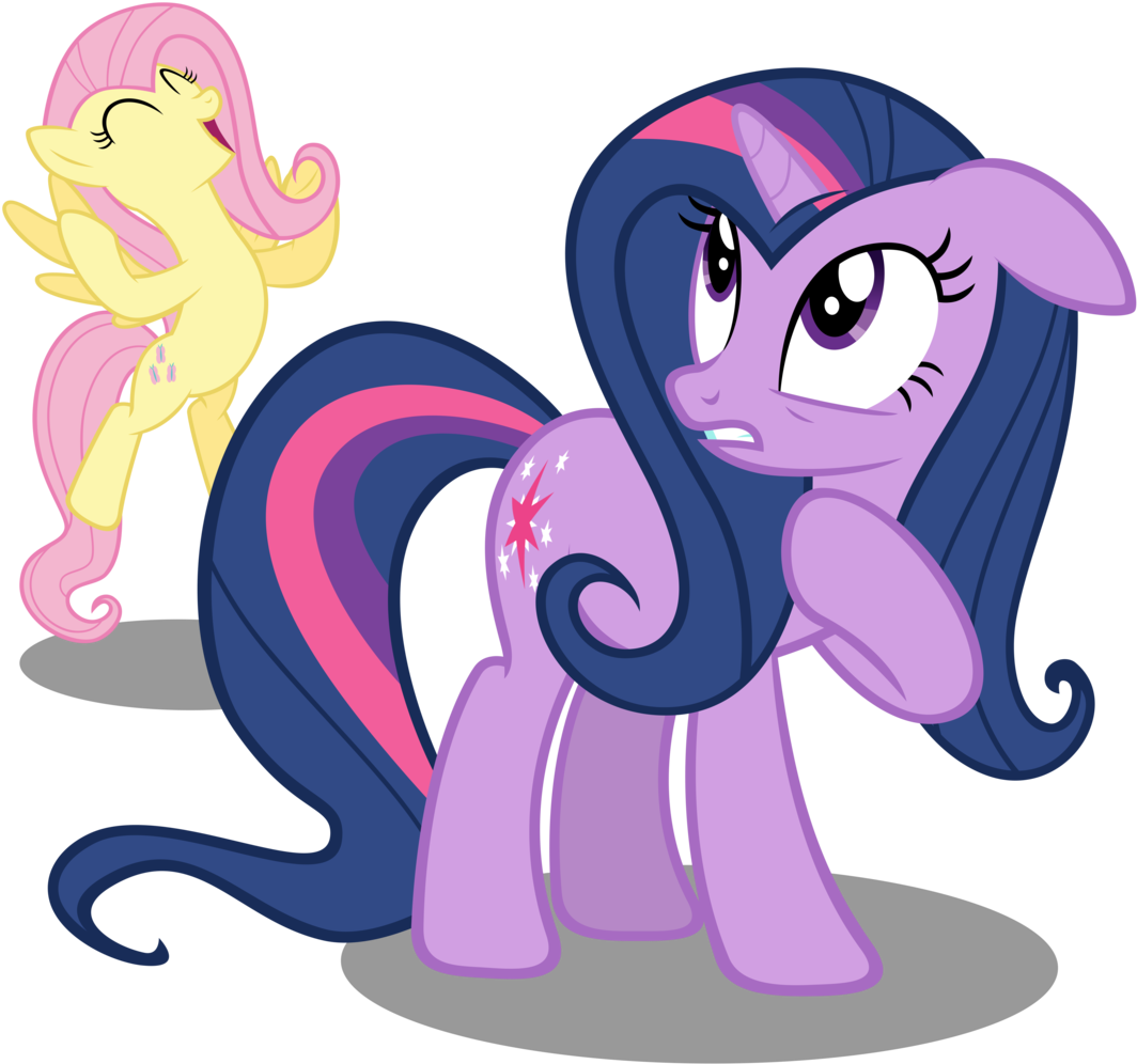 Alternate Hairstyle, Artist - My Little Pony Twilight Sparkle And Fluttershy (1176x1024)
