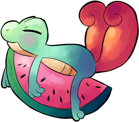 Watermelon Treecko By R E Q U I Em - Digital Media (500x500)