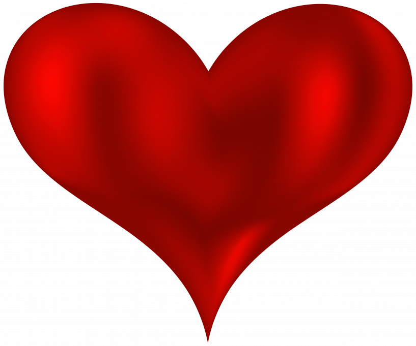Beautiful Red Heart Png (817x681)