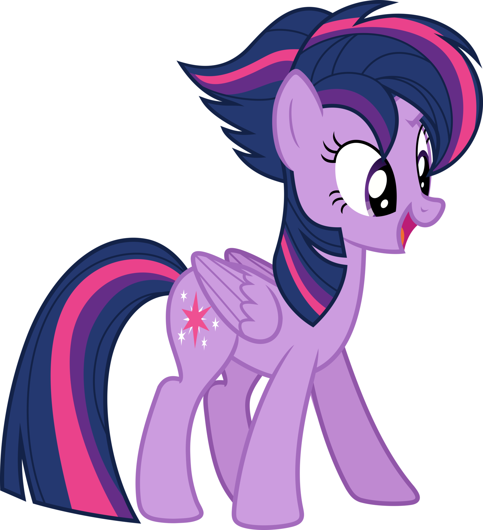 Twillight Sparkle 1 By Pink1ejack - Twilight Sparkle New Hair (1600x1756)