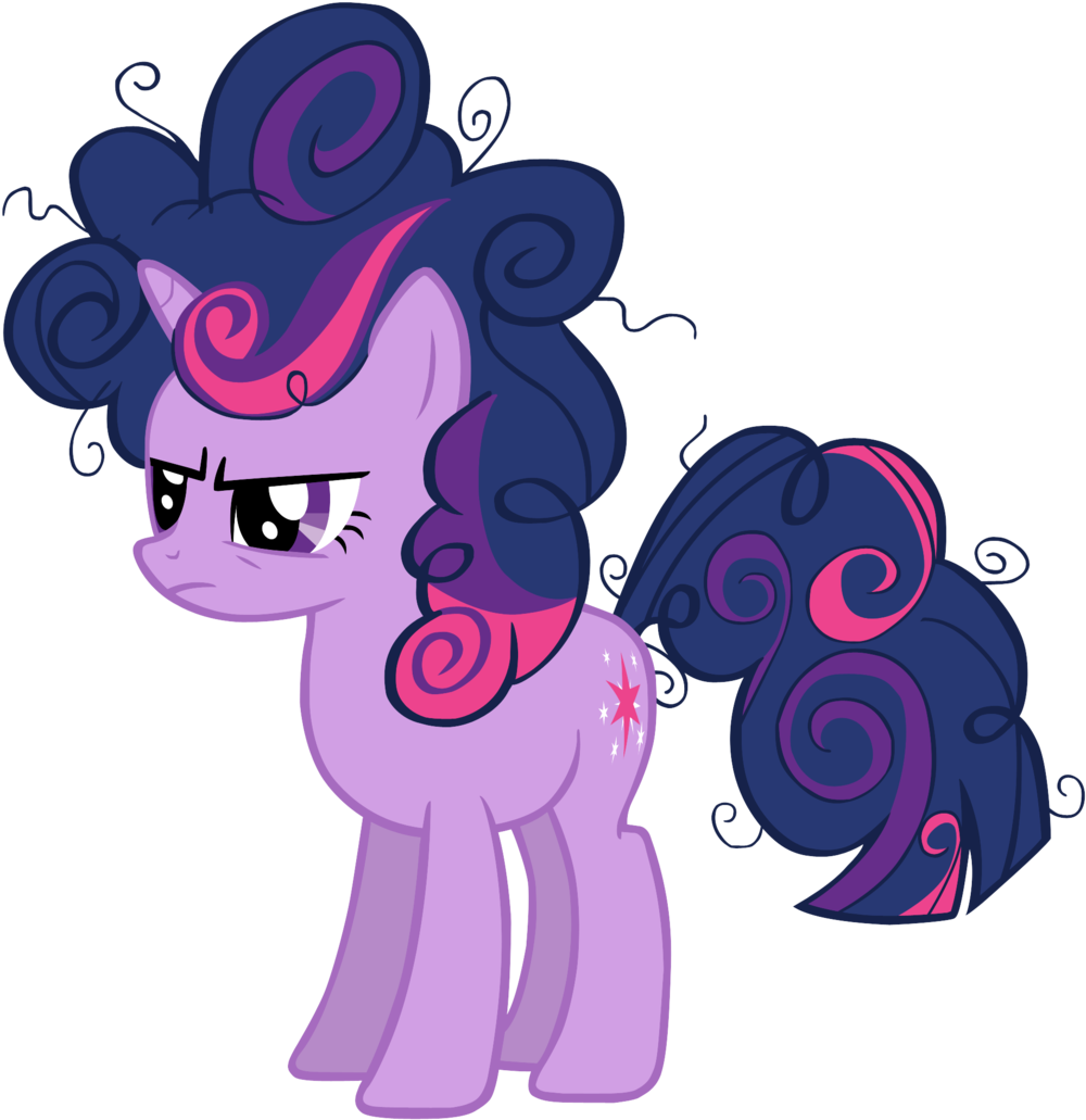 Twilight With Puffy Mane By Cloudyglow Twilight With - Twilight Sparkle Bad Hair (1024x1050)