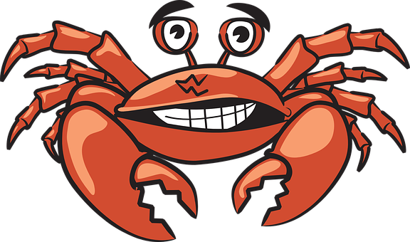 Crustacean Clipart Horseshoe Crab - Crab Animated (576x340)
