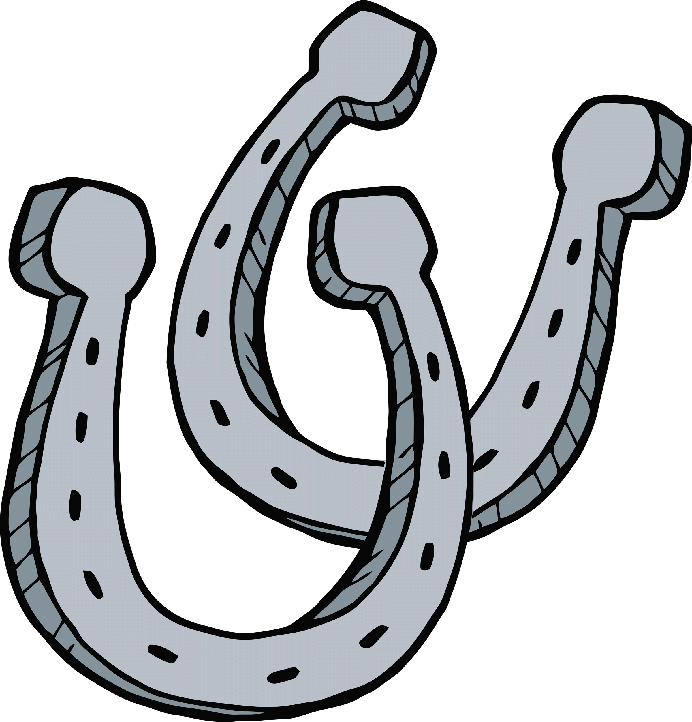 Cute Horseshoe Clipart - Horseshoe Clip Art (2400x2503)