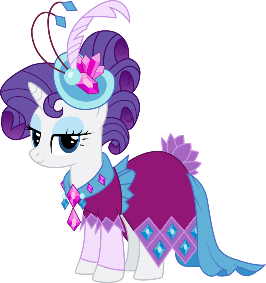Rarity In Gala Dress By Infinitewarlock- - Dress Diamond Rarity Animated New Best (867x922)