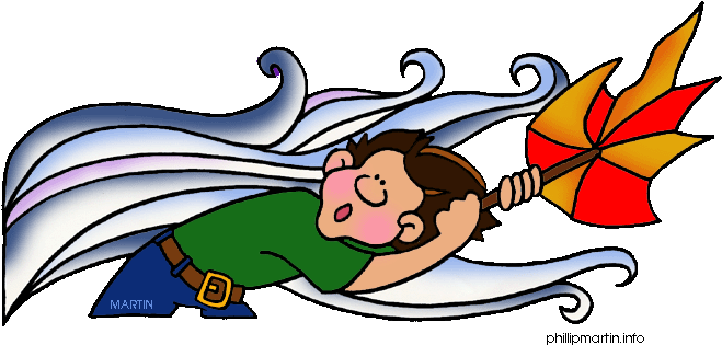 Wind And Rain Clipart - Wind Clip Art (709x337)