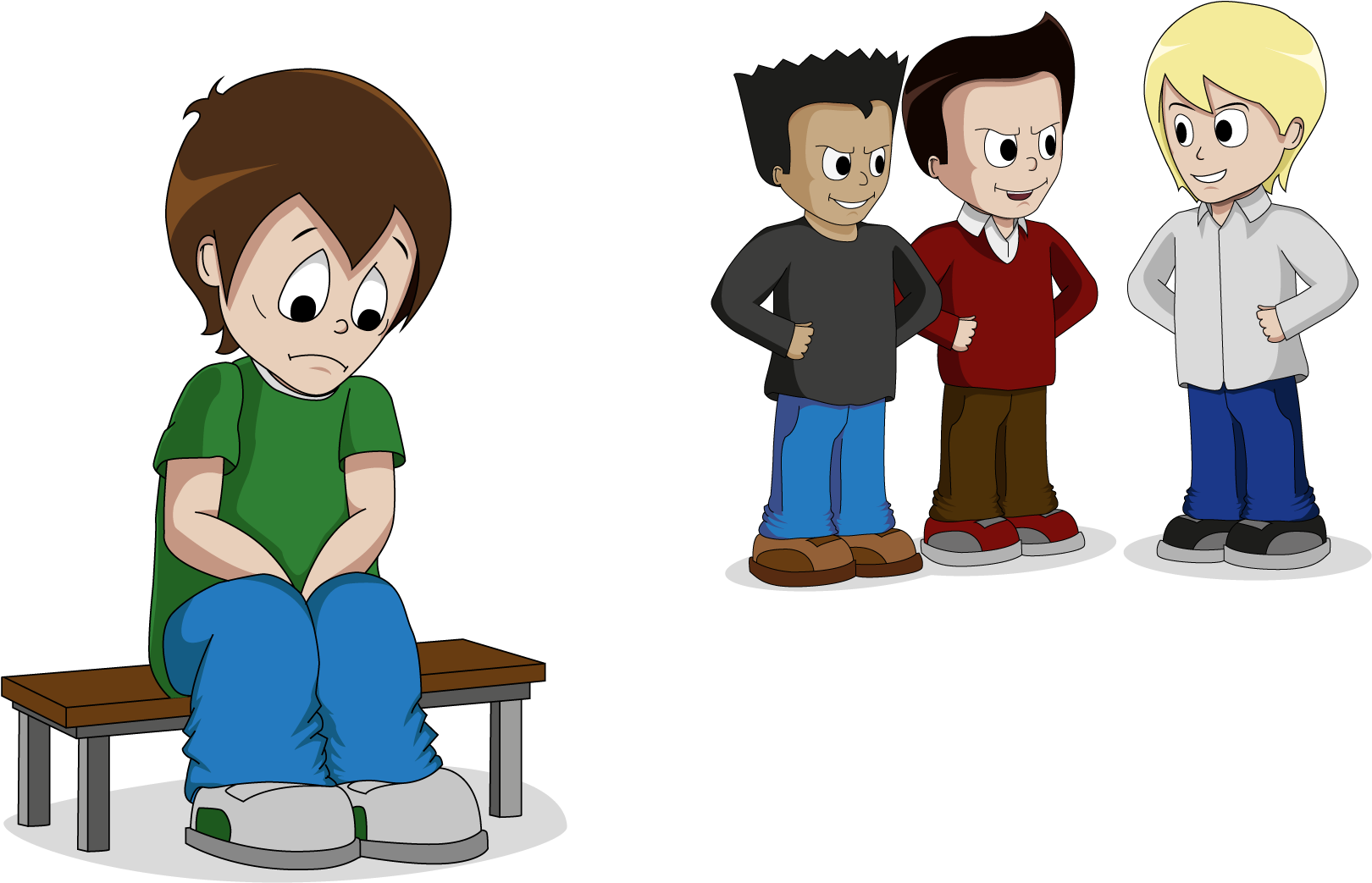 School Bullying Violence Aggression Clip Art - Bullying Social Png (1700x1400)