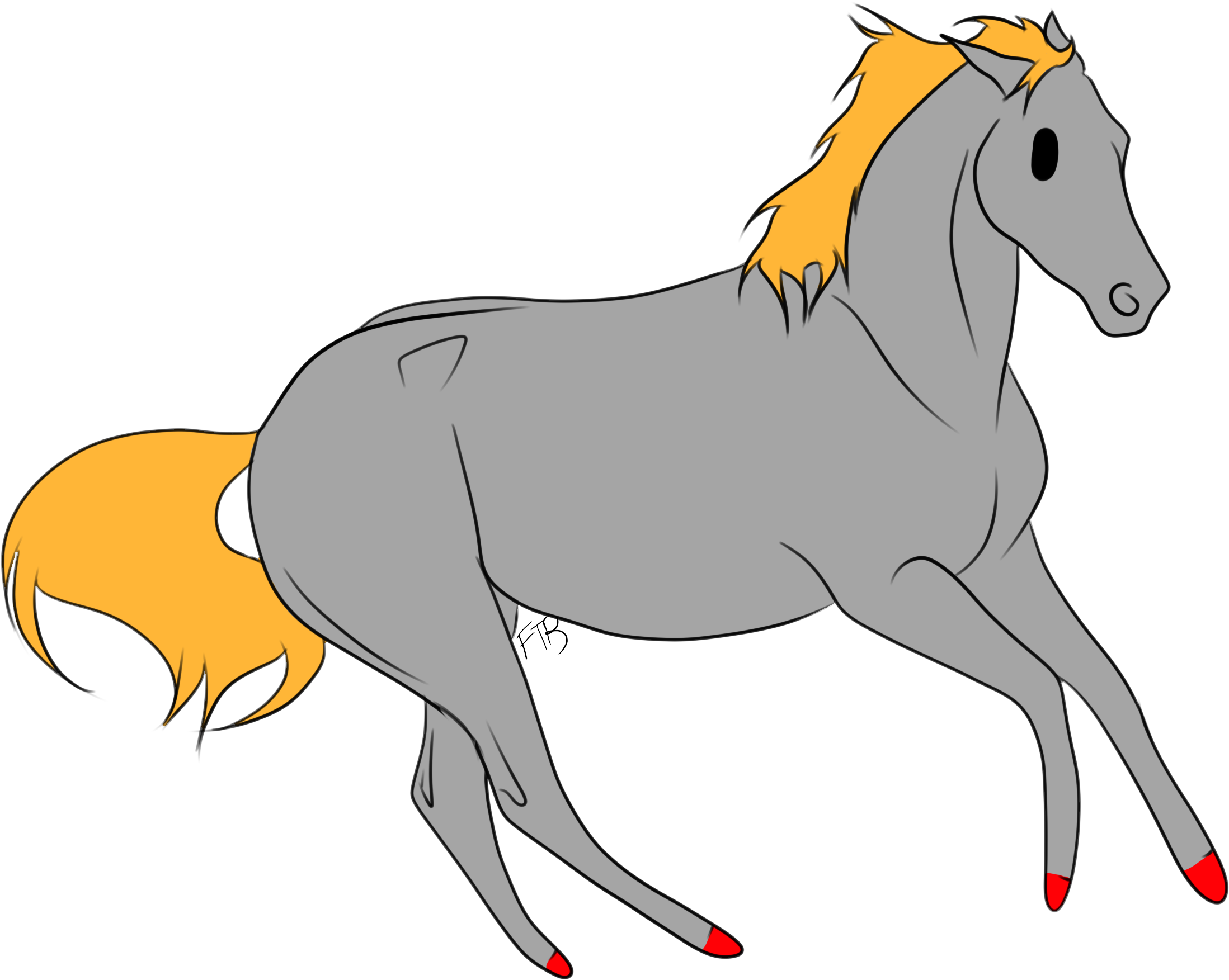 Free Horse Base 2 By Ssomme - Mane (2616x2232)