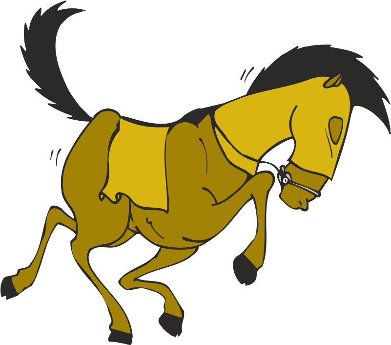 Horse Racing Clip Art - Cartoon Racing Horse (800x800)