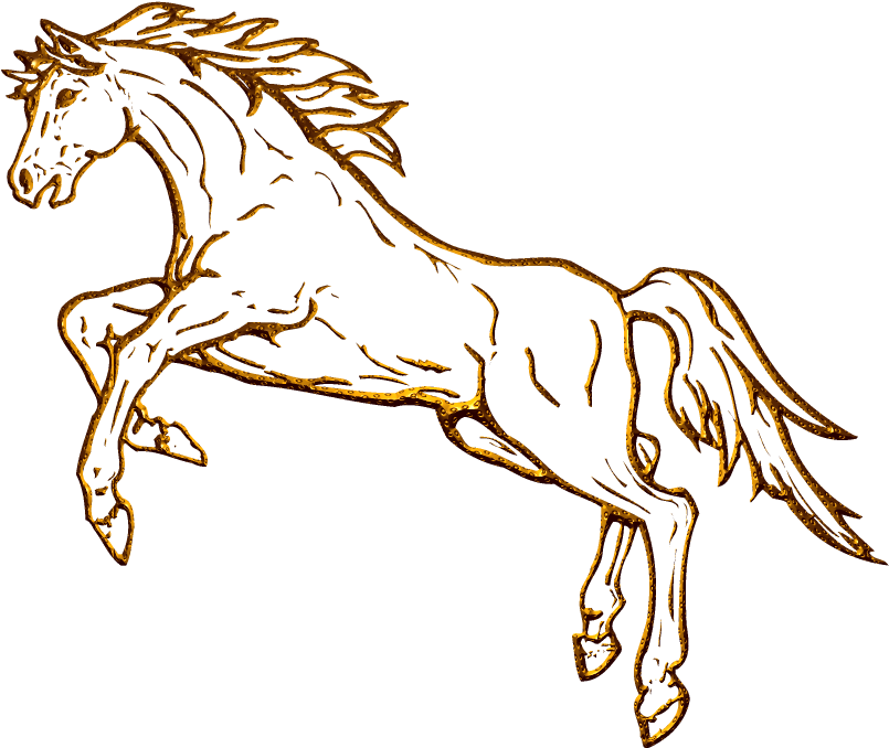 Graceful Horse - Mustang Horse Clip Art (1024x800)