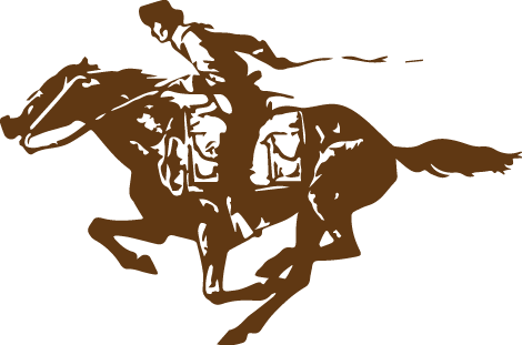National Pony Express Association - Pony Express Rider Logo (470x311)