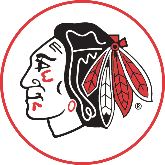 Indian Sports Logo - Chicago Blackhawks Logo Black And White (675x675)