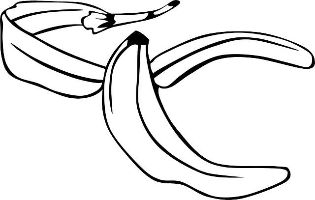 Free Pictures Banana - Banana Peel Clip Art (640x407)