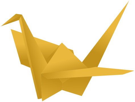 Origami Paper Crane Transparent Png - Origami Shapes No Background (512x512)