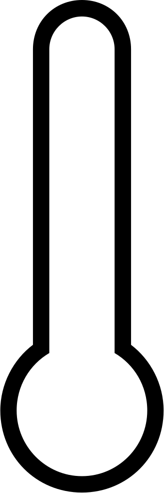 Temperature Thermometer Outline Interface Symbol Comments - Outline Of A Thermometer (328x981)