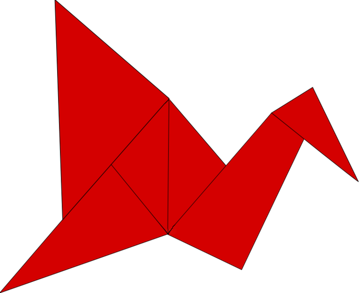 Click Here For Directions On Making Your Own Crane - Origami Bird Png (735x600)