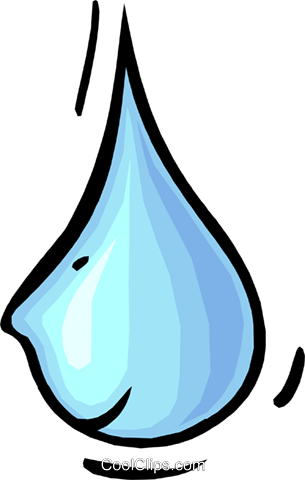 Water Drop With Face Royalty Free Vector Clip Art Illustration - Water Drop With Face Royalty Free Vector Clip Art Illustration (305x480)