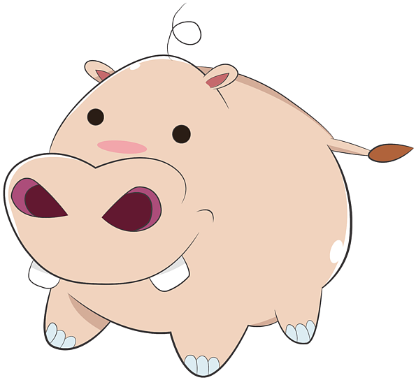 Click And Drag To Re-position The Image, If Desired - Zazzle Glückliches Cartoon-baby-flusspferd Ipad Mini (600x600)