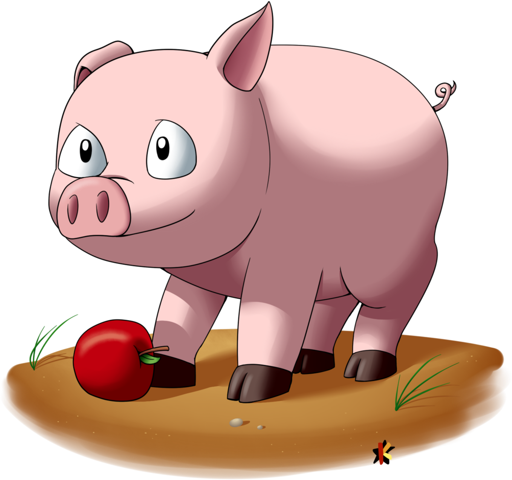 Baby Piggy By Katonator Baby Piggy By Katonator - Cartoon (1024x963)