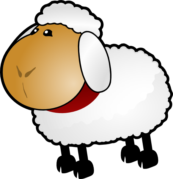 Sheep, Rotate 5 Clip Art - Sheep Clip Art (582x600)