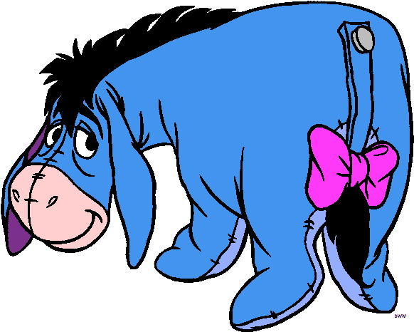 Eeyore Clip Art - Eore Coloring Pages (600x494)