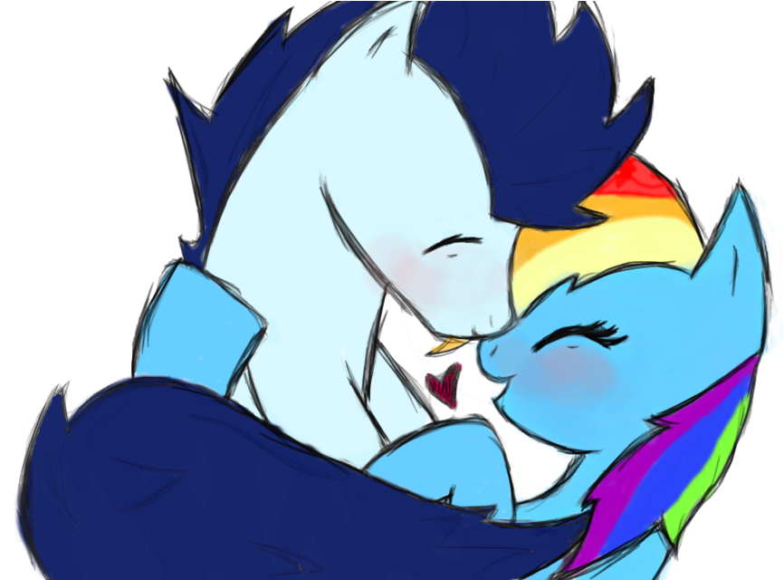 Rainbow Dash X Soarin - Digital Art (900x639)