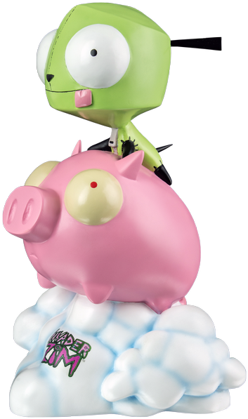 Gir On Pig Statue - Invader Zim Pop Ride (466x700)