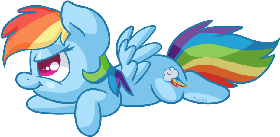 Rainbow Dash Derp By Zoiby - Rainbow Dash (1024x478)