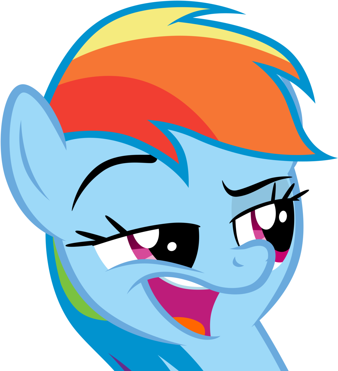 Post 26550 0 05384400 1408461408 Thumb - Rainbow Dash Face (1280x1278)