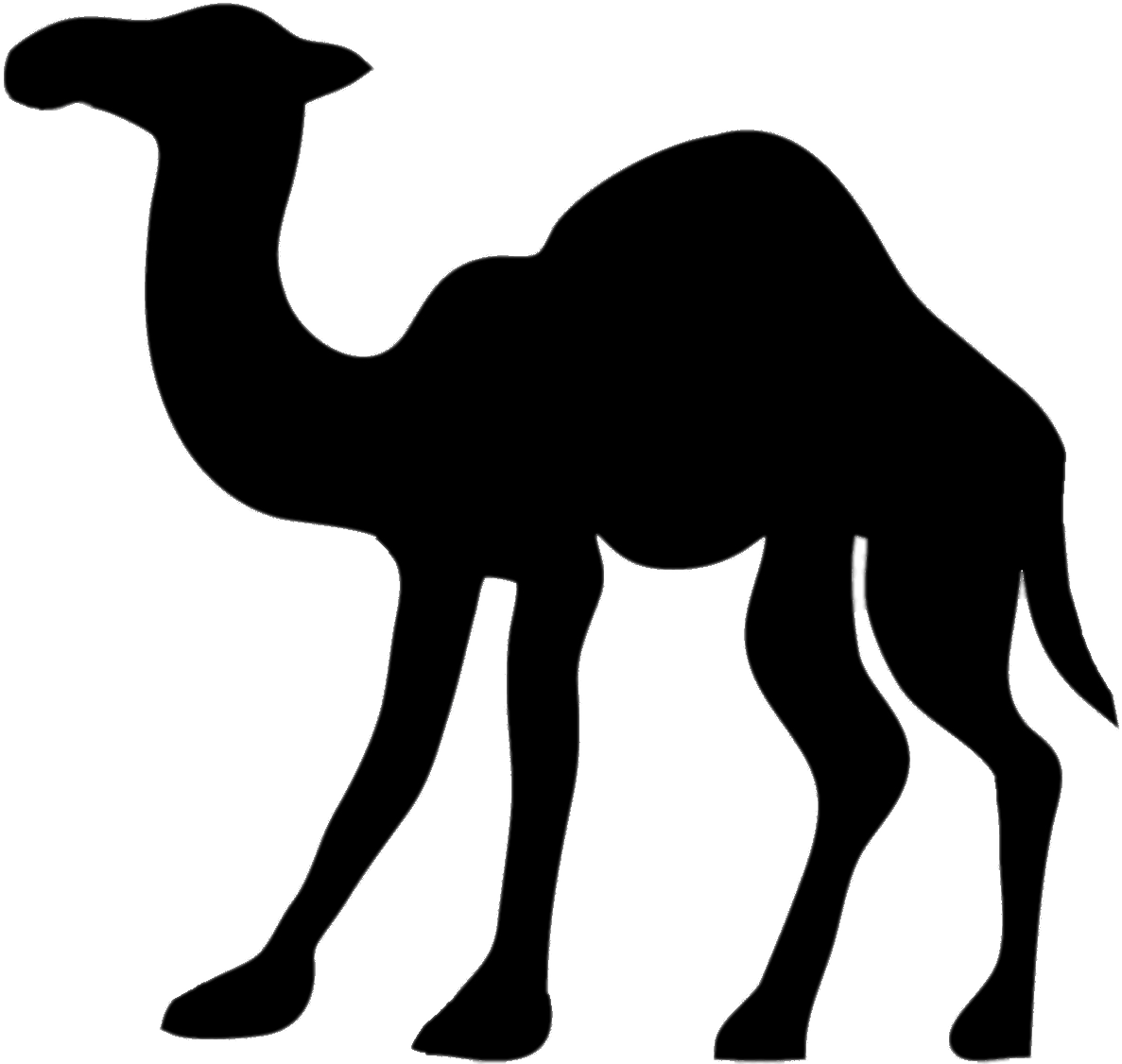 25% Discount Transparent Png Sticker - Cartoon Camel Silhouette (1200x1141)