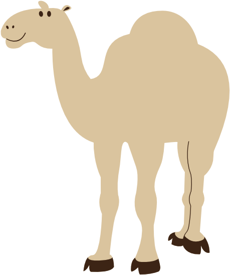Colorful Animal Camel Geometry 555px - Clip Art (555x555)