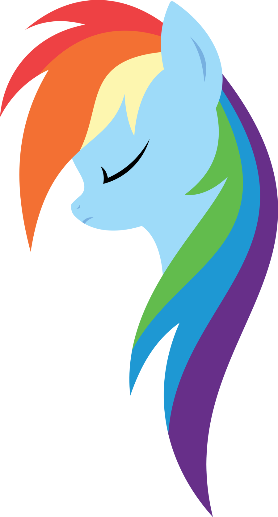Minimal Rainbow Dash By Xpesifeindx Minimal Rainbow - Rainbow Dash Minimalist (900x1671)