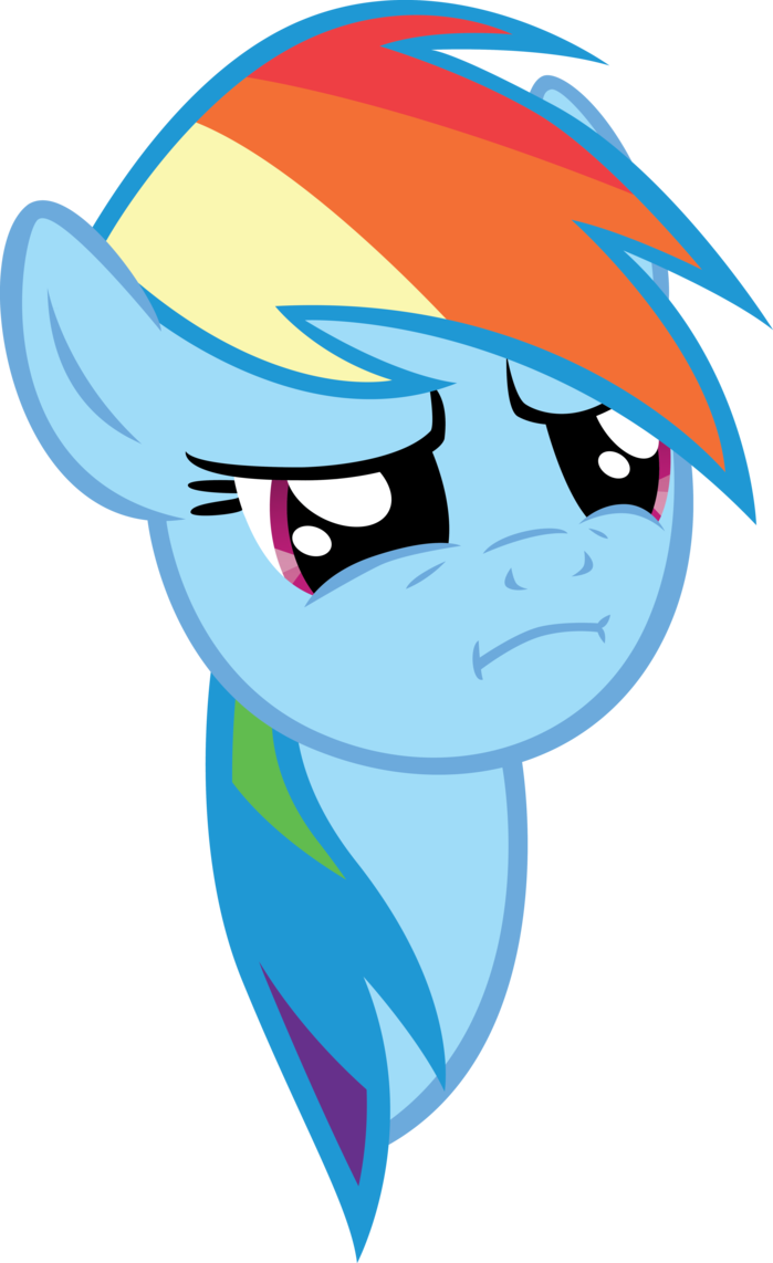 Rainbow Dash Best Pet Face Vector By Sonicfriendnuke - Rainbow Dash Face Transparent (699x1142)