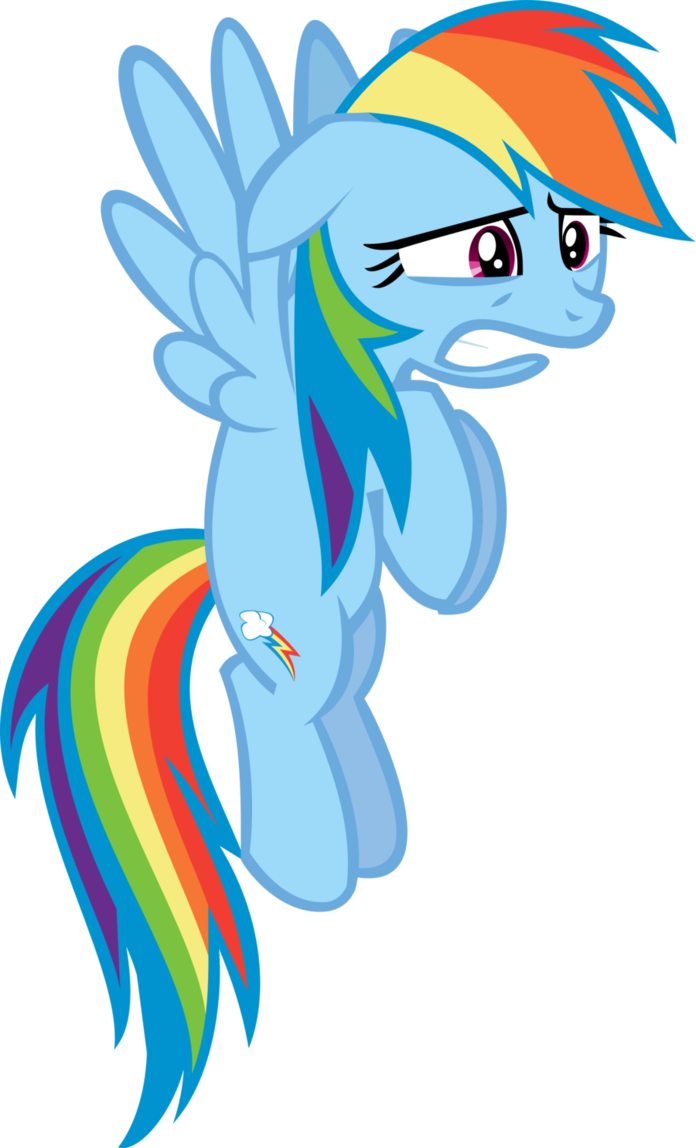 Scared Applejack And Rainbow Dash By Tardifice On Deviantart - Mlp Rainbow Dash Scared (696x1148)