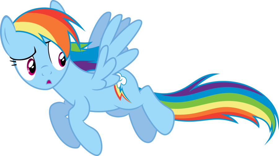 Rainbow Dash Running Distracted Rainbow Dash Byrainbow - My Little Pony Rainbow Dash Running (900x504)