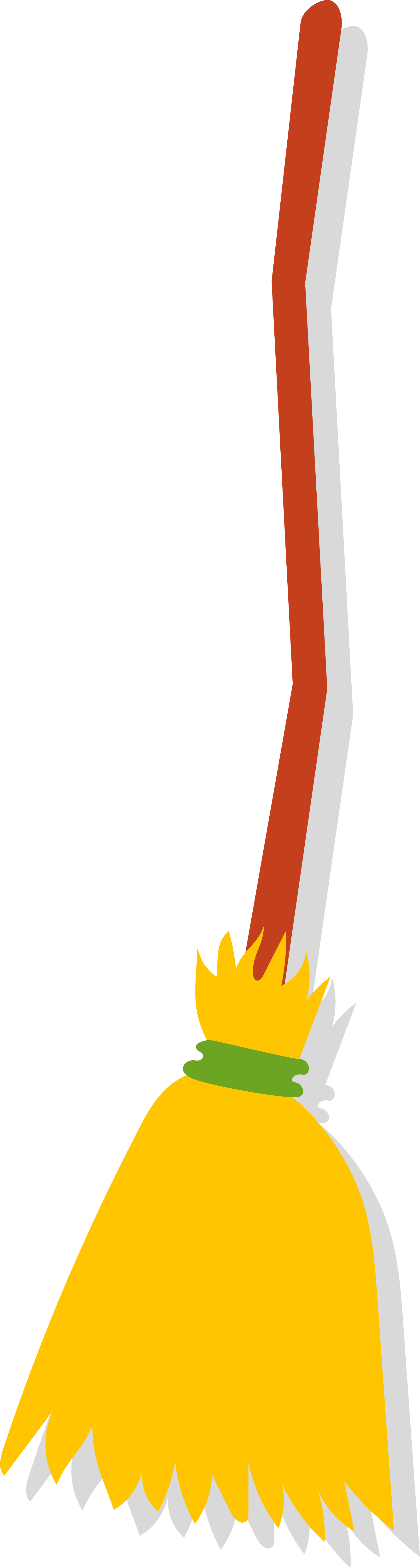 Cartoon Witches Broom - Cartoon Witches Broom (1751x6529)