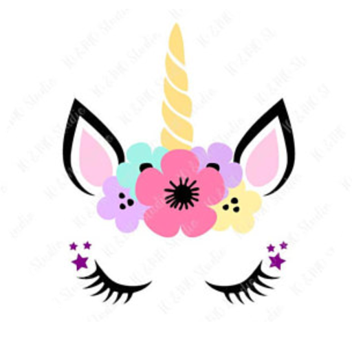 Unicorn Clip Art - Cara De Unicornio (512x512)