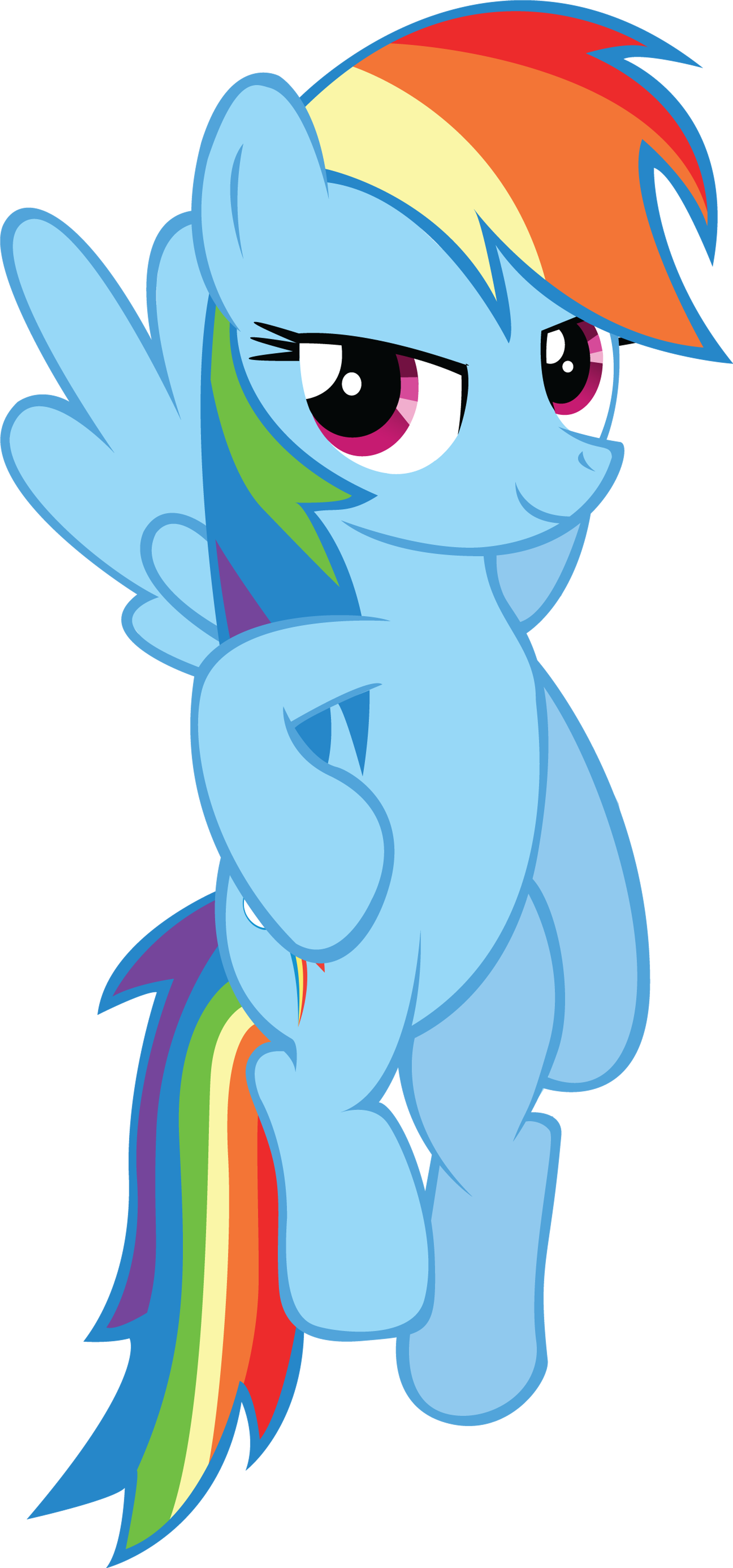 Don't Worry I Finished It - Mlp Rainbow Dash Happy (3252x6671)