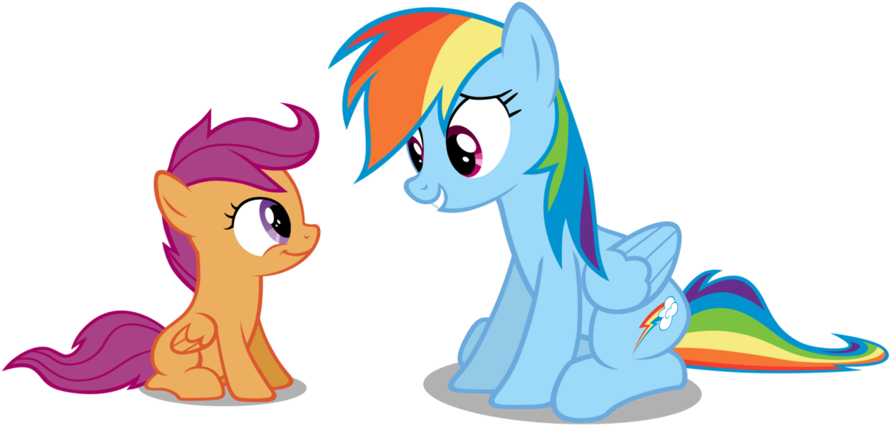 My Little Pony Rainbow Dash Scootaloo - Rainbow Dash (1272x628)