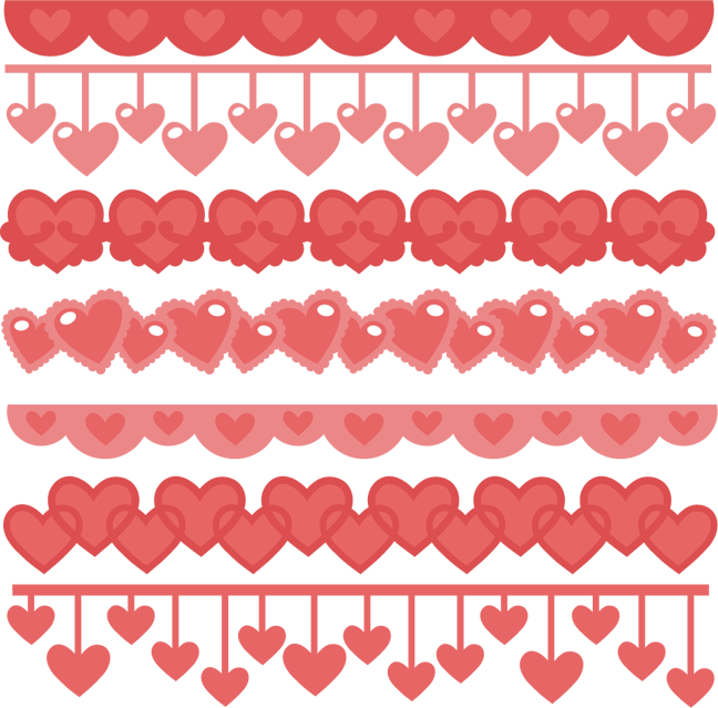 Heart Borders Svg Cutting Files Heart Svg Cuts Free - Cute Heart Borders Png (648x639)