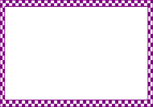 Checker Border Frame Clip Art At Clker - Checkerboard Border Clip Art (600x420)