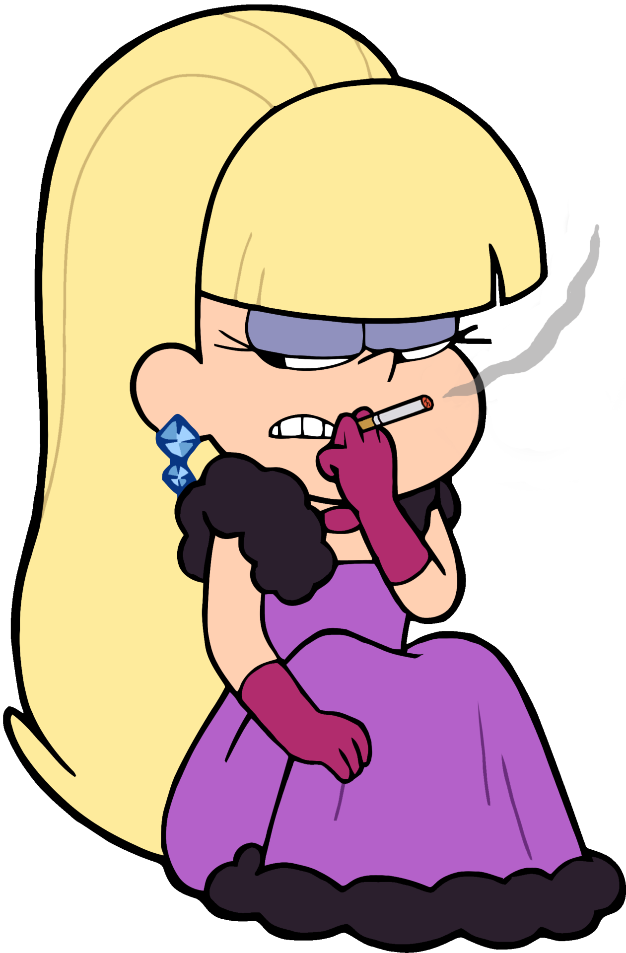 Mabel Pines Dipper Pines Facial Expression Nose Clip - Gravity Falls Dipper Smoking (1261x1920)