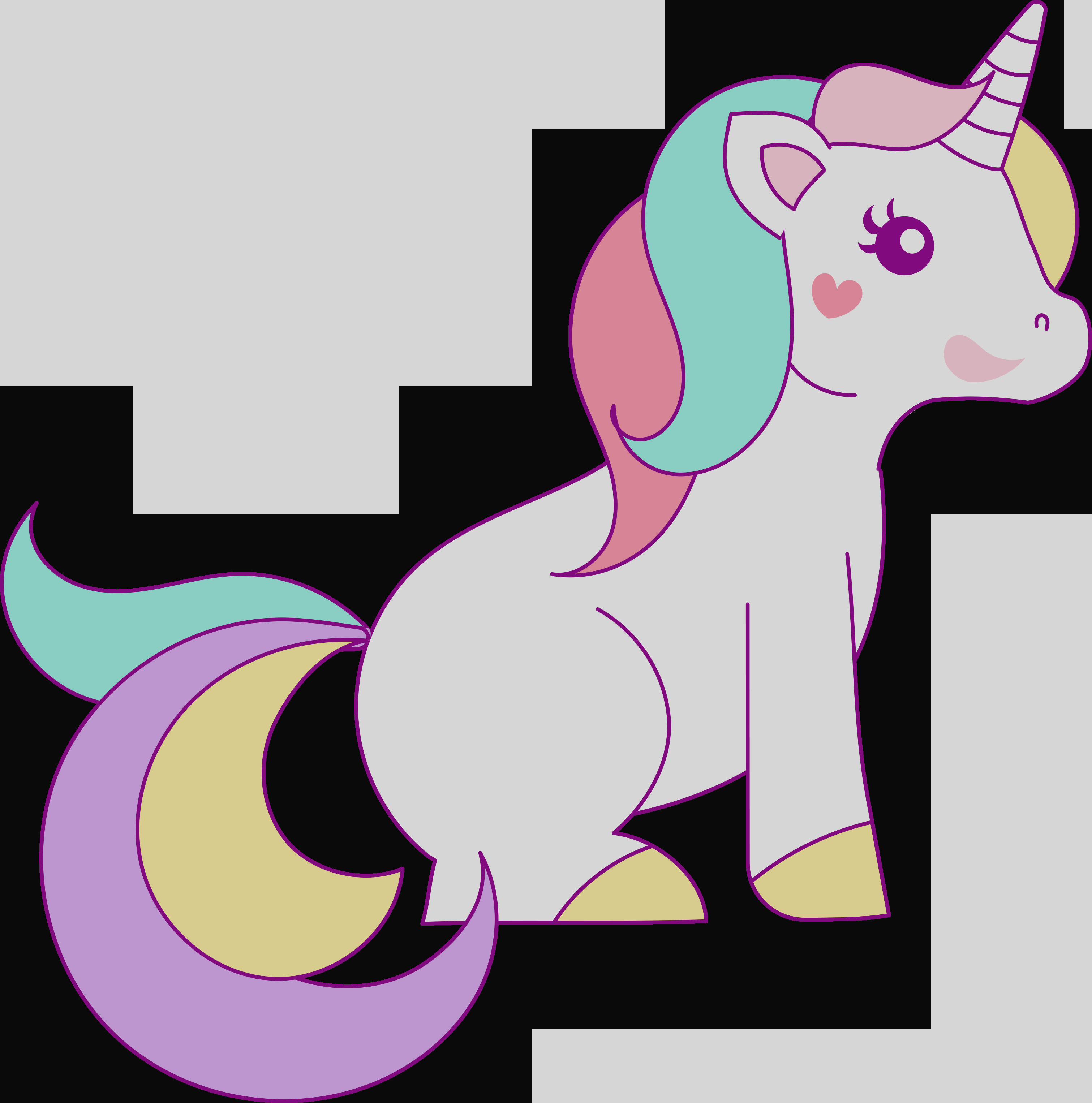 Free Hand Drawn Unicorn Clip Art Clipart Unicorns - Clip Art (3022x3053)