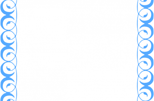 Baby Boy Border Clip Art For Kids - Green Borders And Frames (640x420)