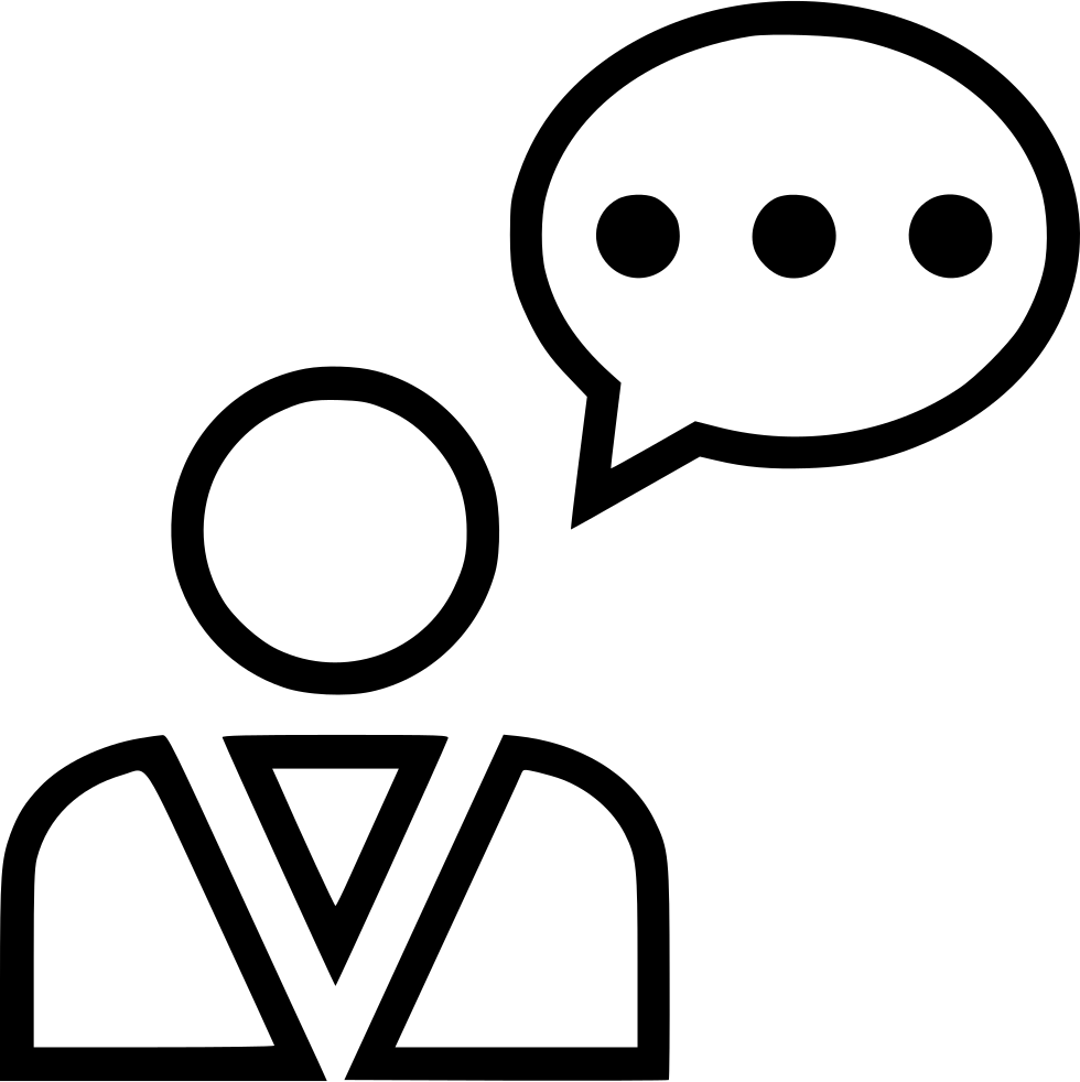 Chat Bubble Conversation Talk User Profile Man Comments - Internet (980x982)