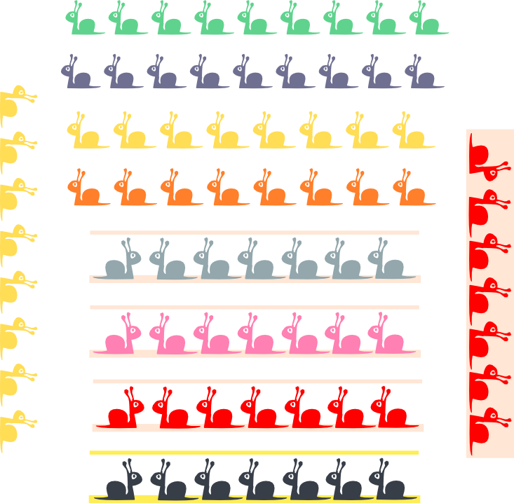 Free Printablel Fun Snail Borders, Clipart Cute For - Snails Border (733x718)