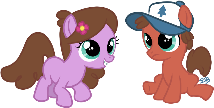 Dipper Pines Pony Mabel Pines Pink Cartoon Mammal Horse - Gravity Falls Mabel Pony (792x423)