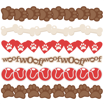 Dog Borders Svg Scrapbook Cut File Cute Clipart Files - Scrapbooking Dog Borders (432x432)