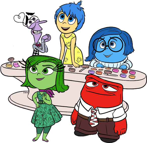 Baby Kittiwake - Joy Sadness Disgust Fear Anger (600x575)